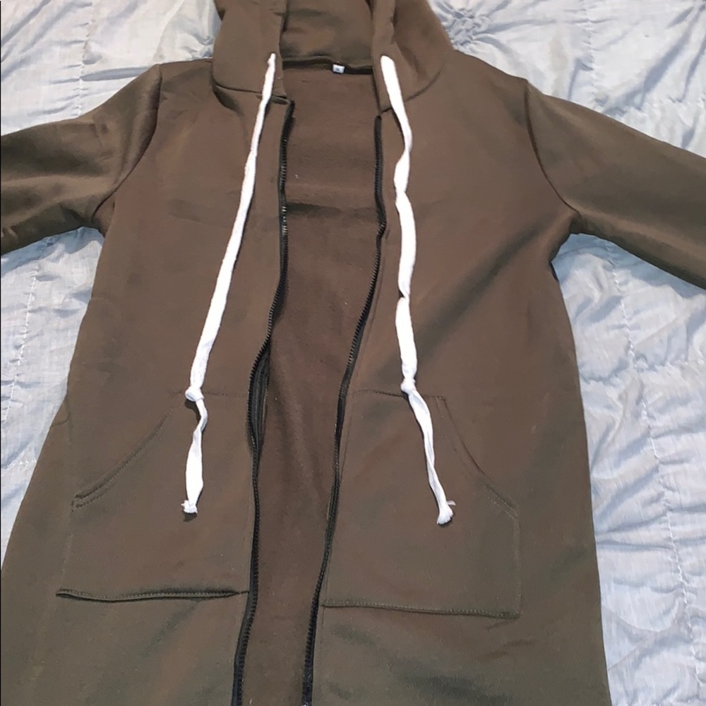 Over sized olive hoodie